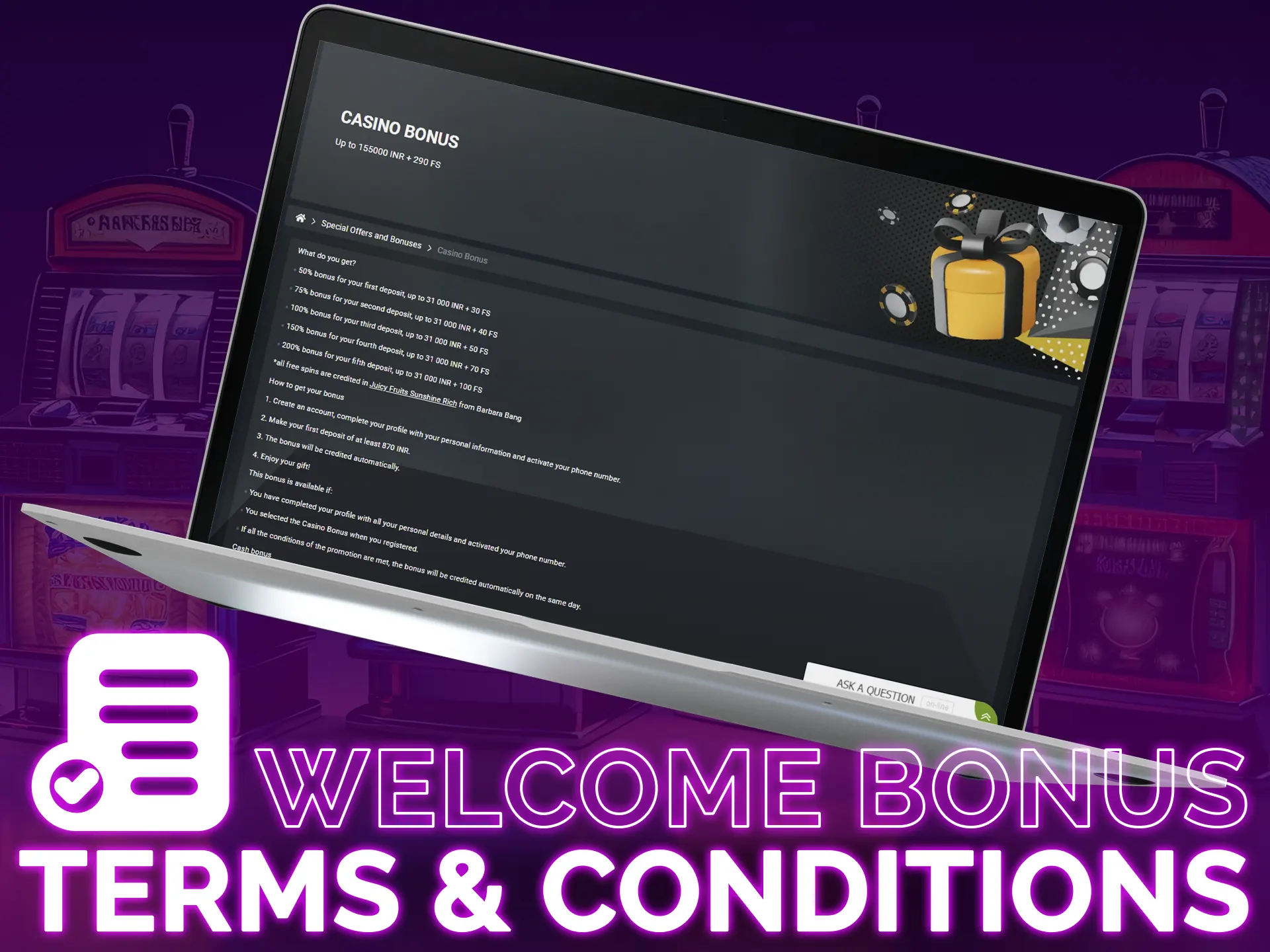 Learn the terms and conditions to get a welcome bonuses.