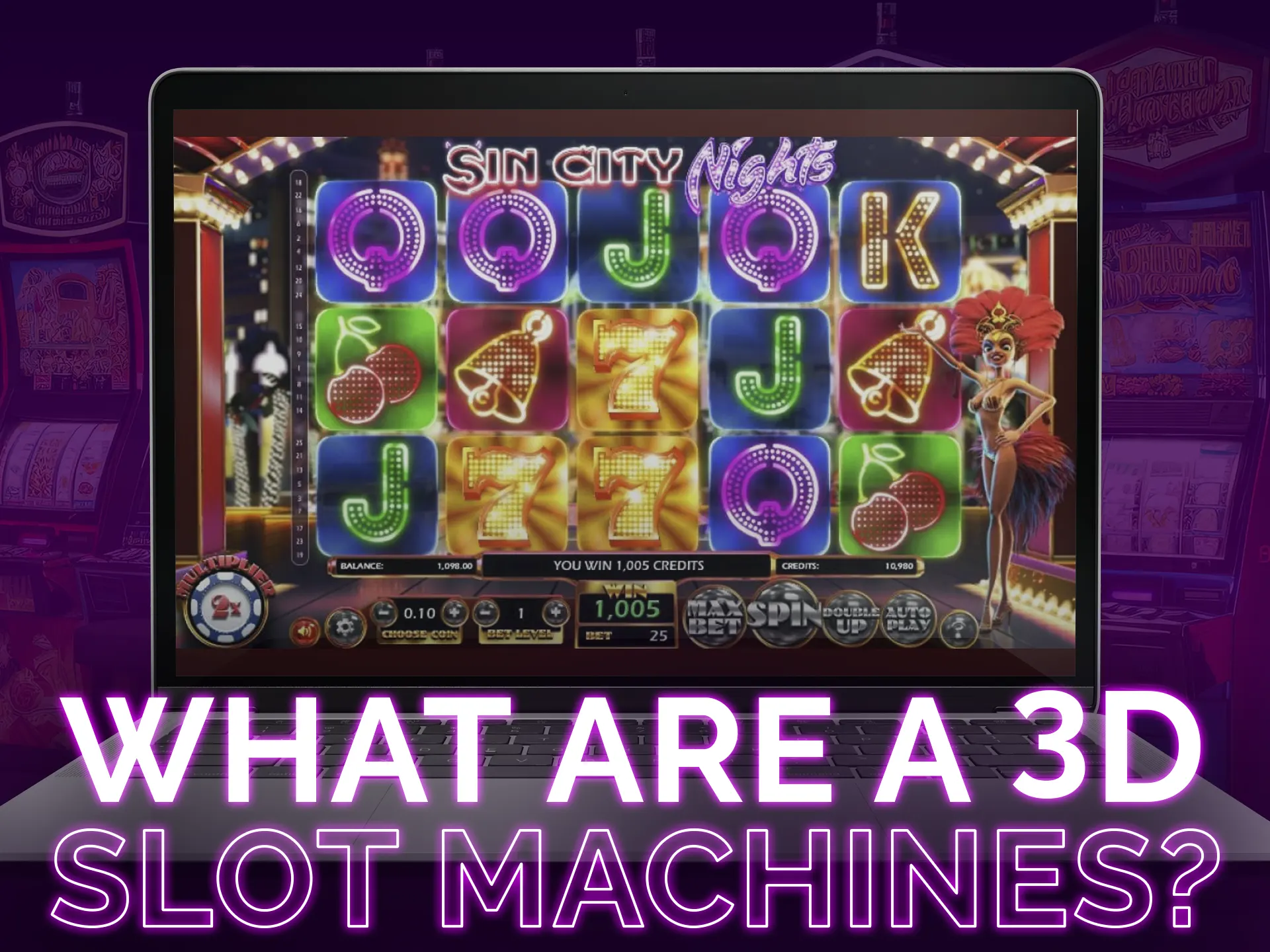 3D slots are a more vibrant and exciting version of slots.