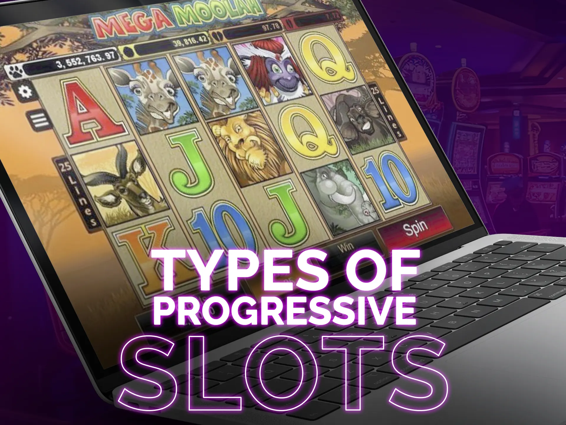 You won't get tired of playing progressive slots.