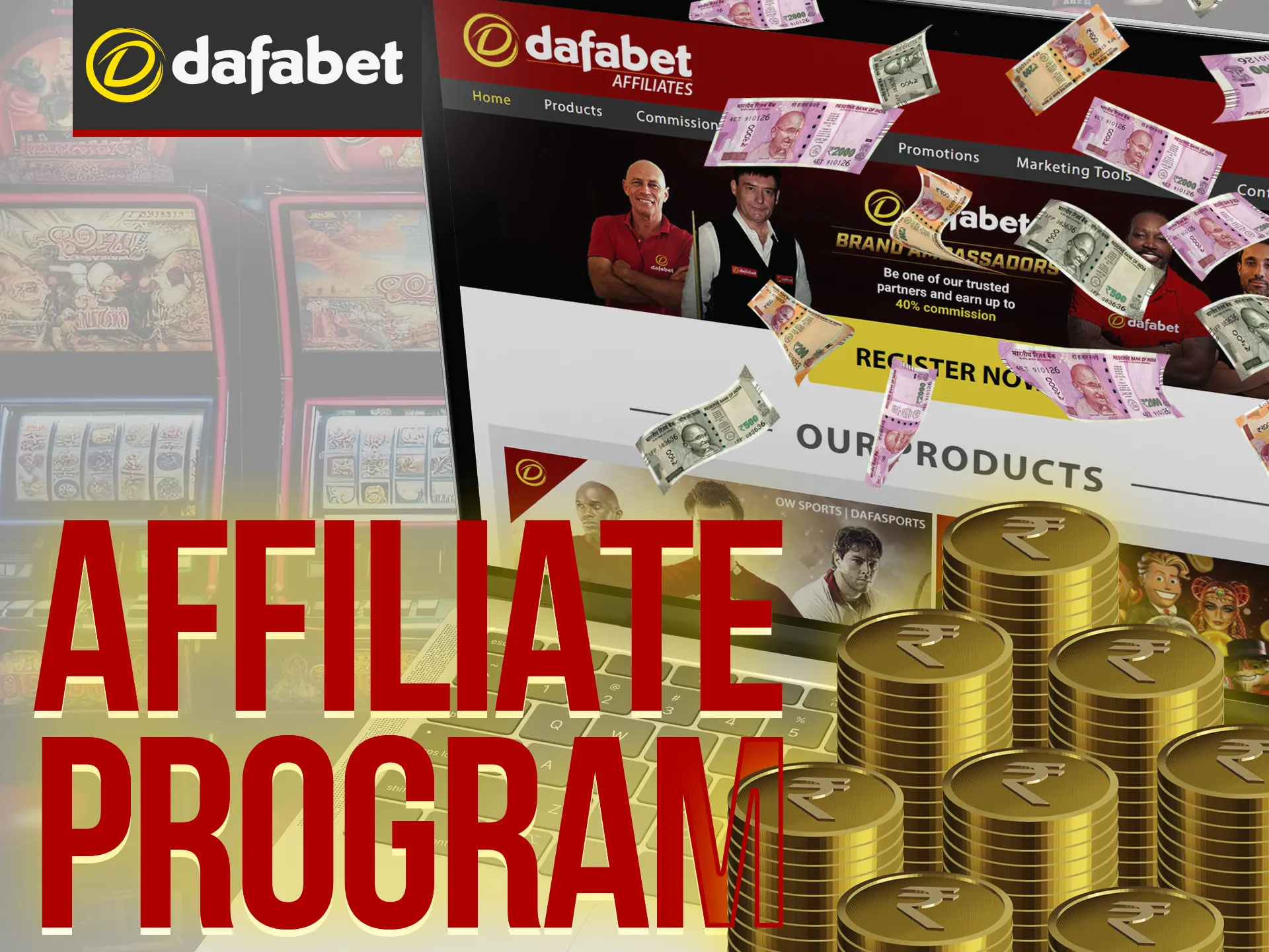 Indian site owners can join Dafabet affiliate program and earn 30-40% RevShare with various traffic sources.