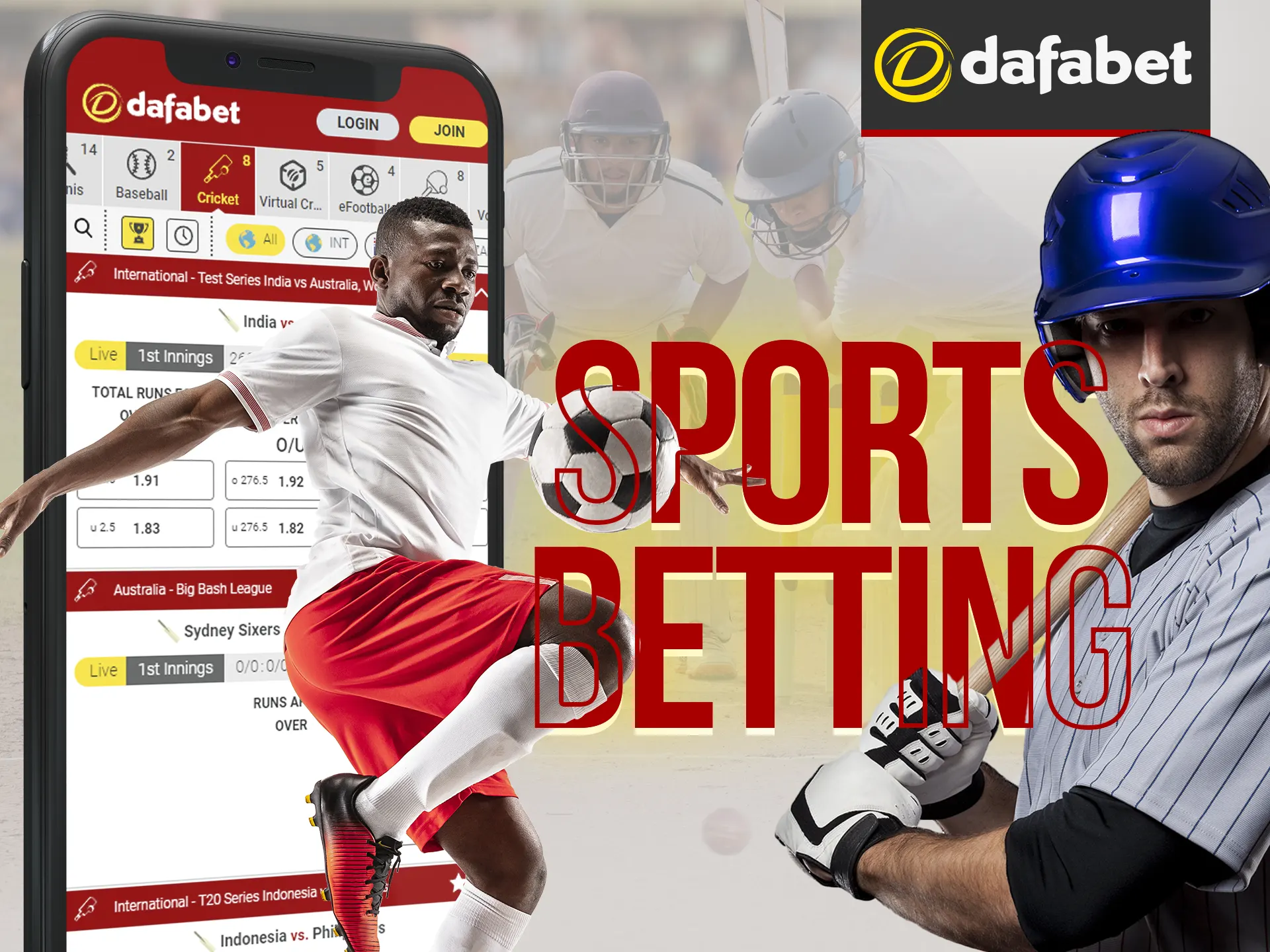Bet on sports using a single account for cricket, soccer, tennis, and more.