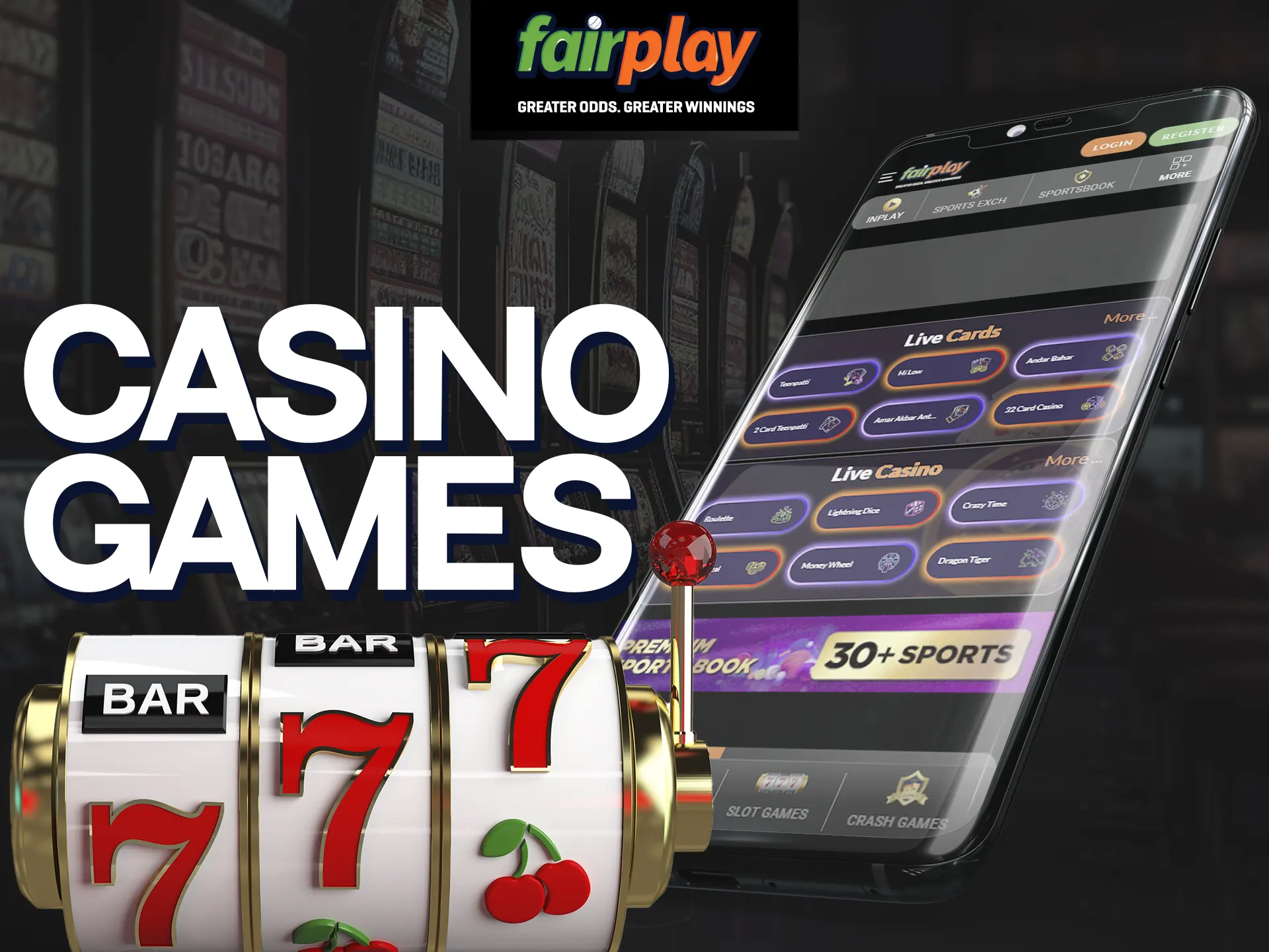 Play Casino Games at Fairplay and enjoy a high-number of playing options.