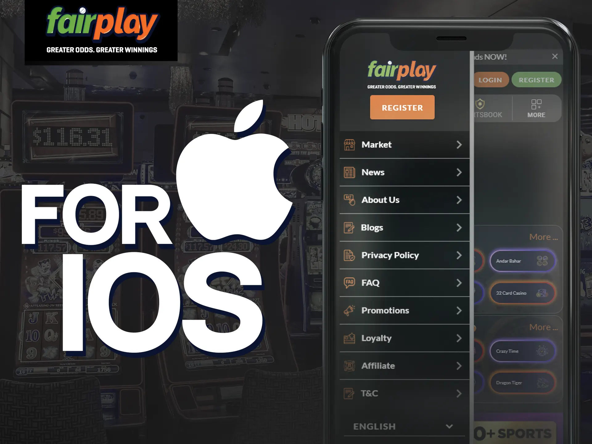 Fairplay is available also on iOS mobile devices.