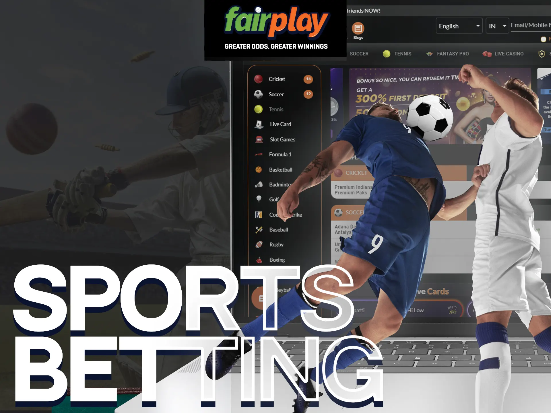 Fairplay offers a big diversity of the sports betting options.