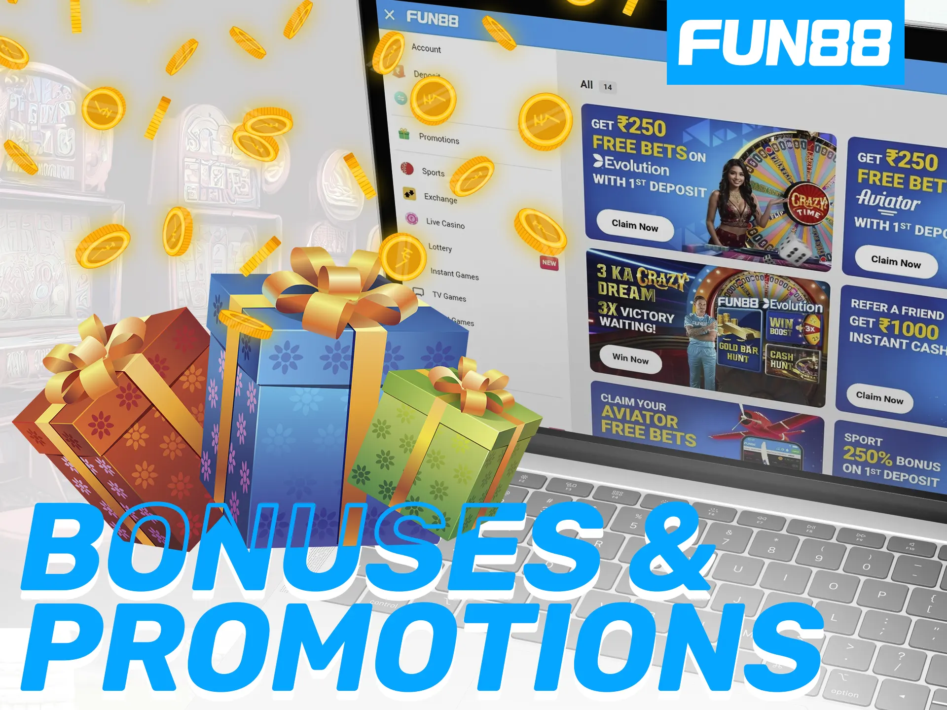 Fun88 offers diverse bonuses for new and existing users, including deposit boosts.