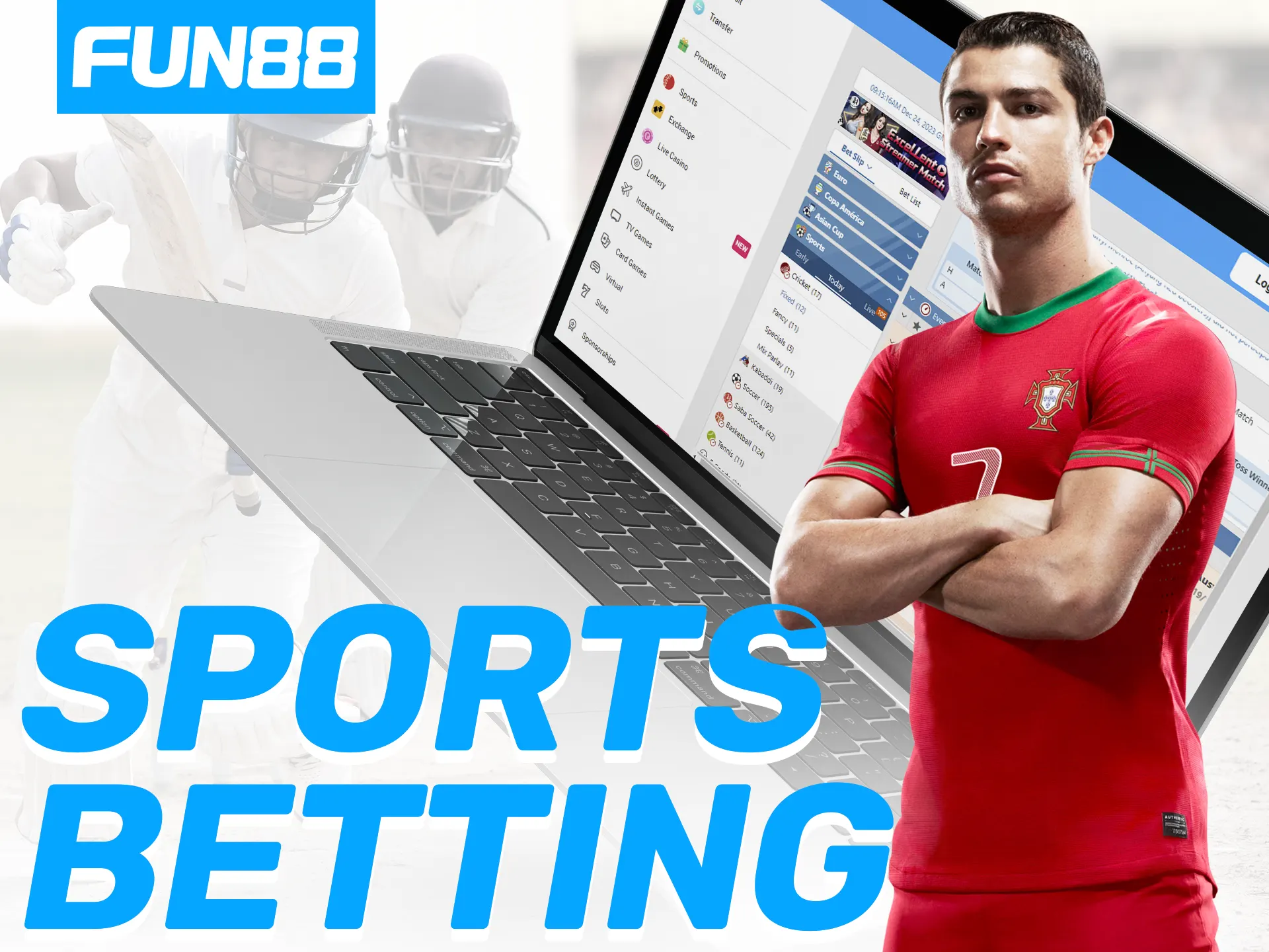 Fun88 offers diverse sports betting options, including football, volleyball, cricket etc.