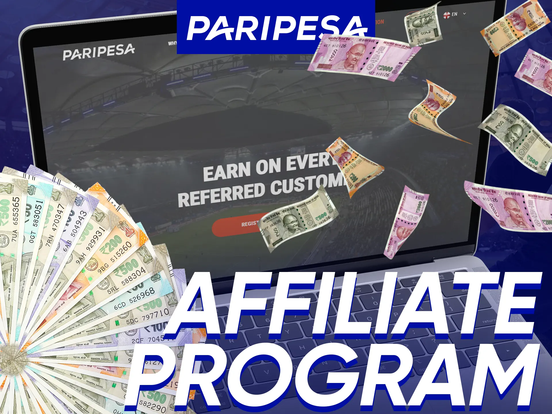 Join Paripesa Affiliate: earn money by referring customers.