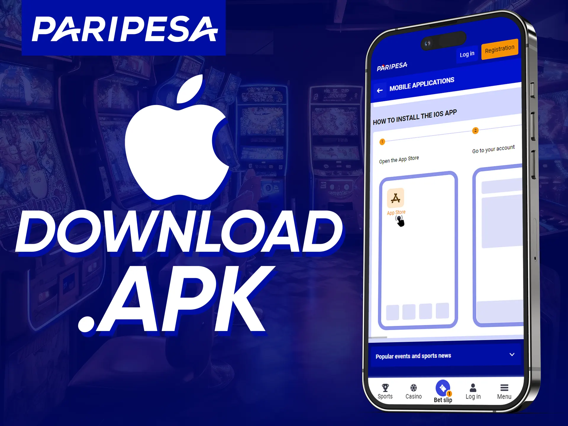 Check the following steps to get a Paripesa iOS application.
