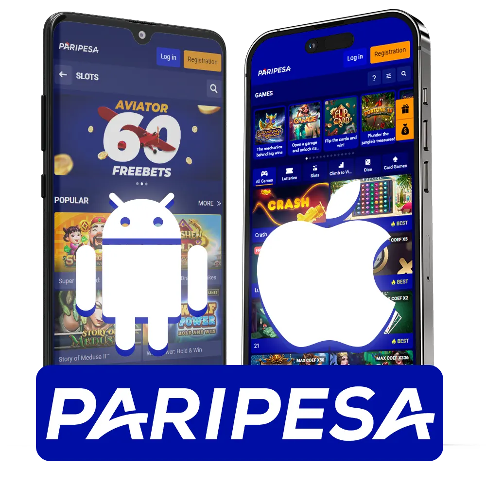 Paripesa Casino App: Bet on 1,100+ games, loyalty rewards, 100% deposit bonus, 800 INR min deposit.