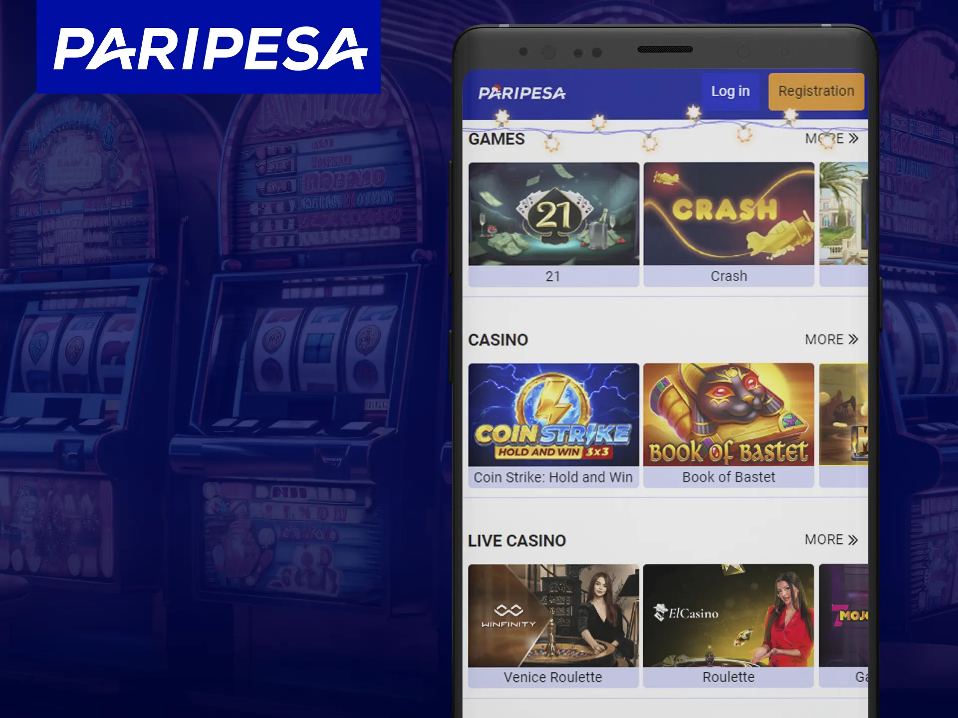 Use Paripesa mobile website: no app download needed.