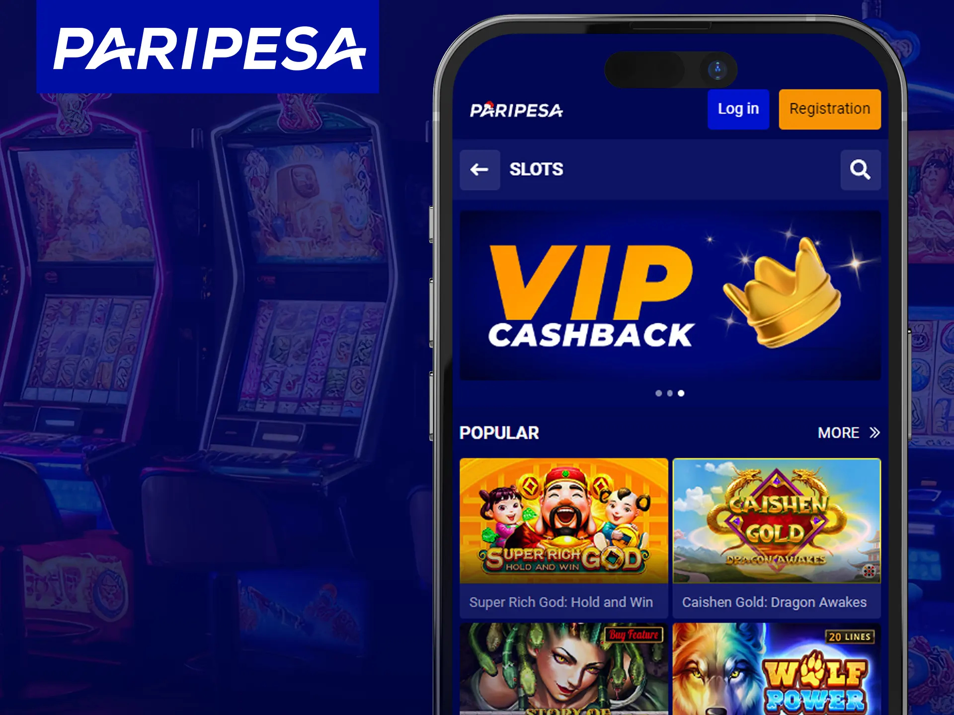 For mobile betting, access Paripesa via browser, log in or register, and use main features.