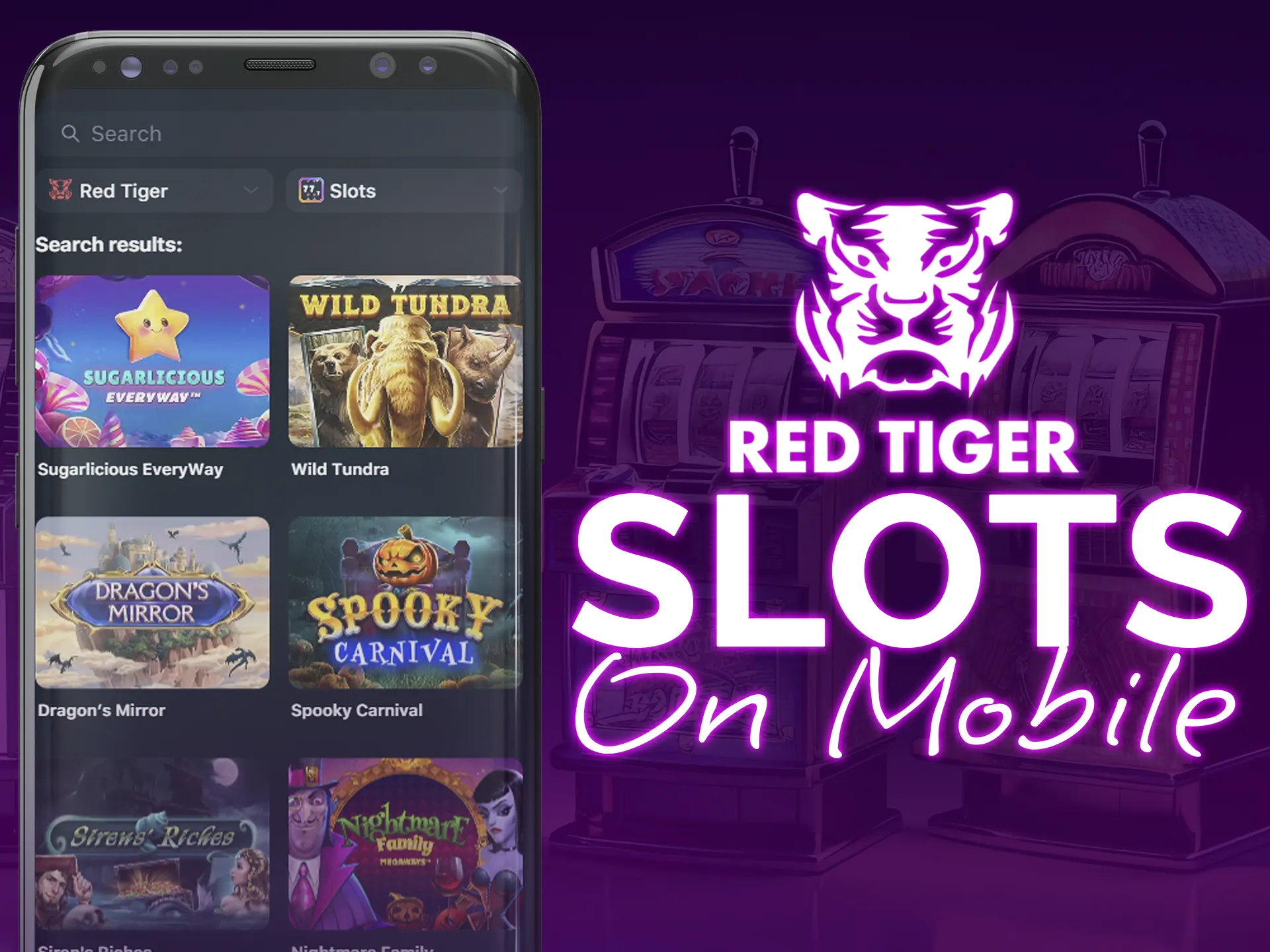 Red Tiger's games available on official and mobile sites, ensuring convenience.