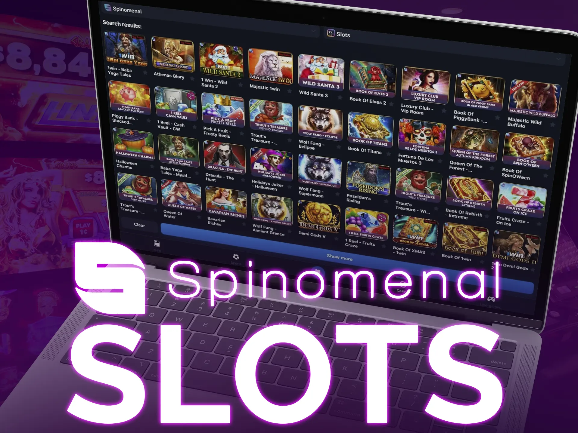 Spinomenal offers 180+ slots, including retro classics and modern video slots. Enjoy jackpots and demo versions.