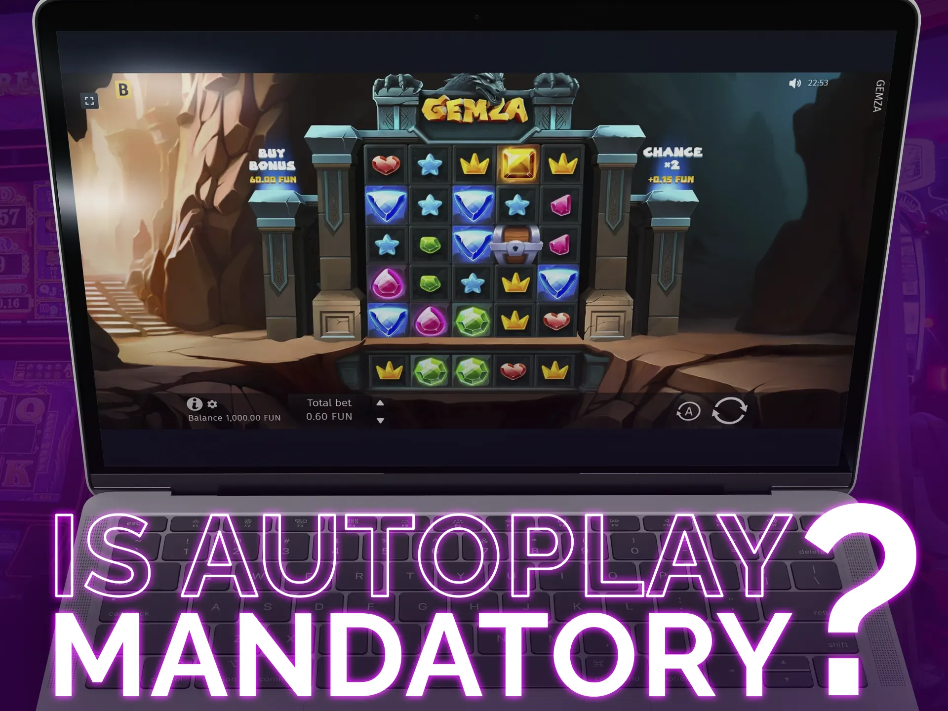 Autoplay is optional, not mandatory.