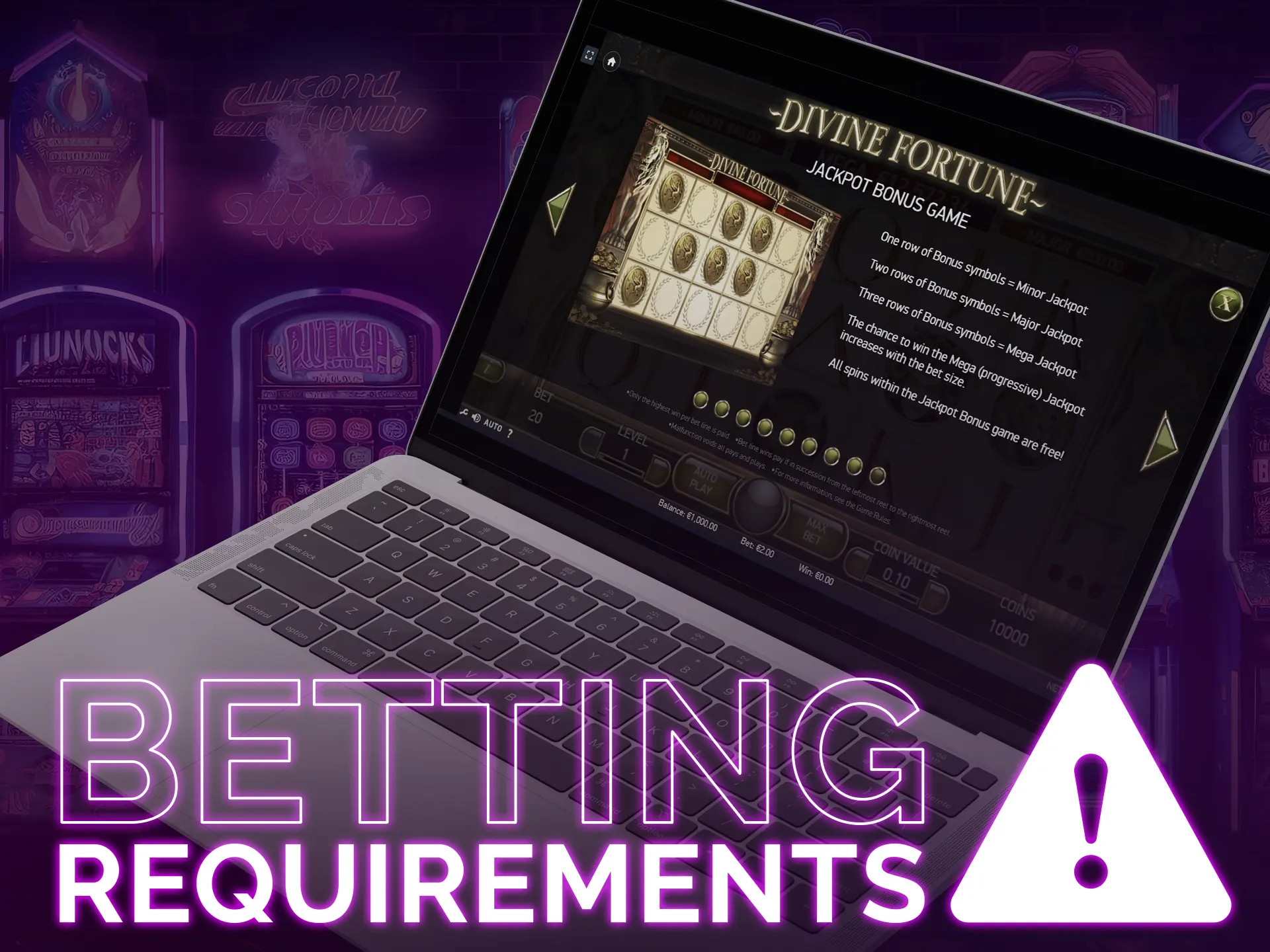 Slot machines may limit functions based on bet size adjustments.