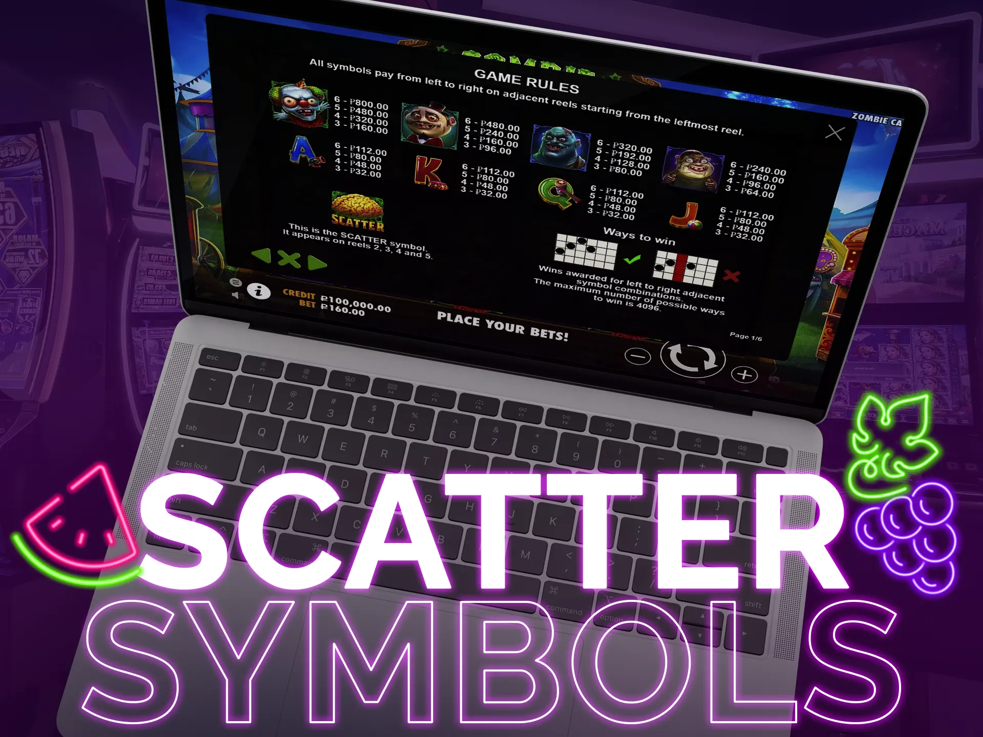 Scatter symbols trigger bonuses, like free spins, with three appearances.