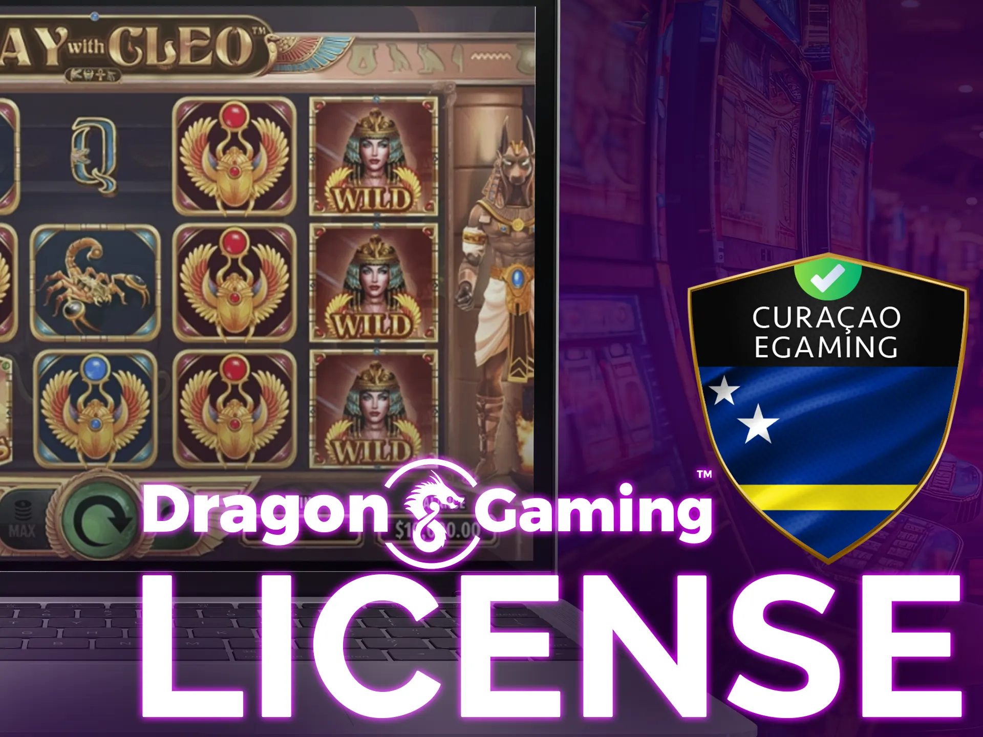 Dragon Gaming operates under a Curaçao license, ensuring fair play.