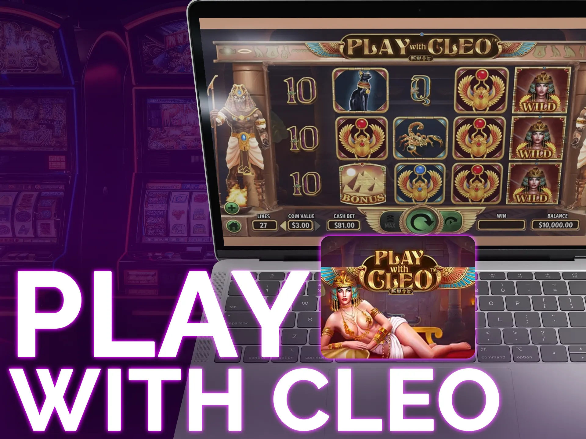 Enjoy Play With Cleo by Dragon Gaming, providing exciting bonuses.