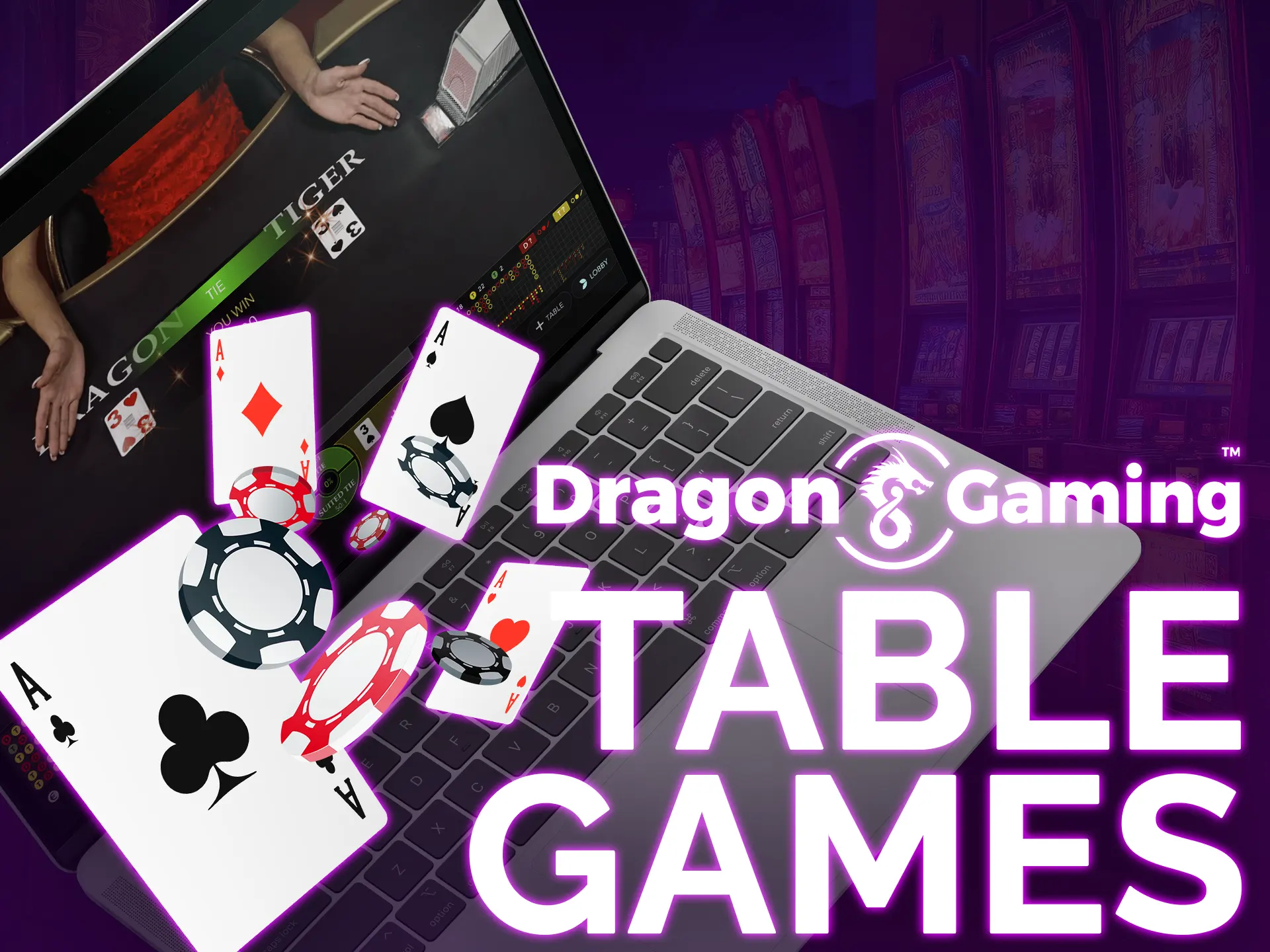 Find Dragon Gaming's table games, including Blackjack and Roulette.