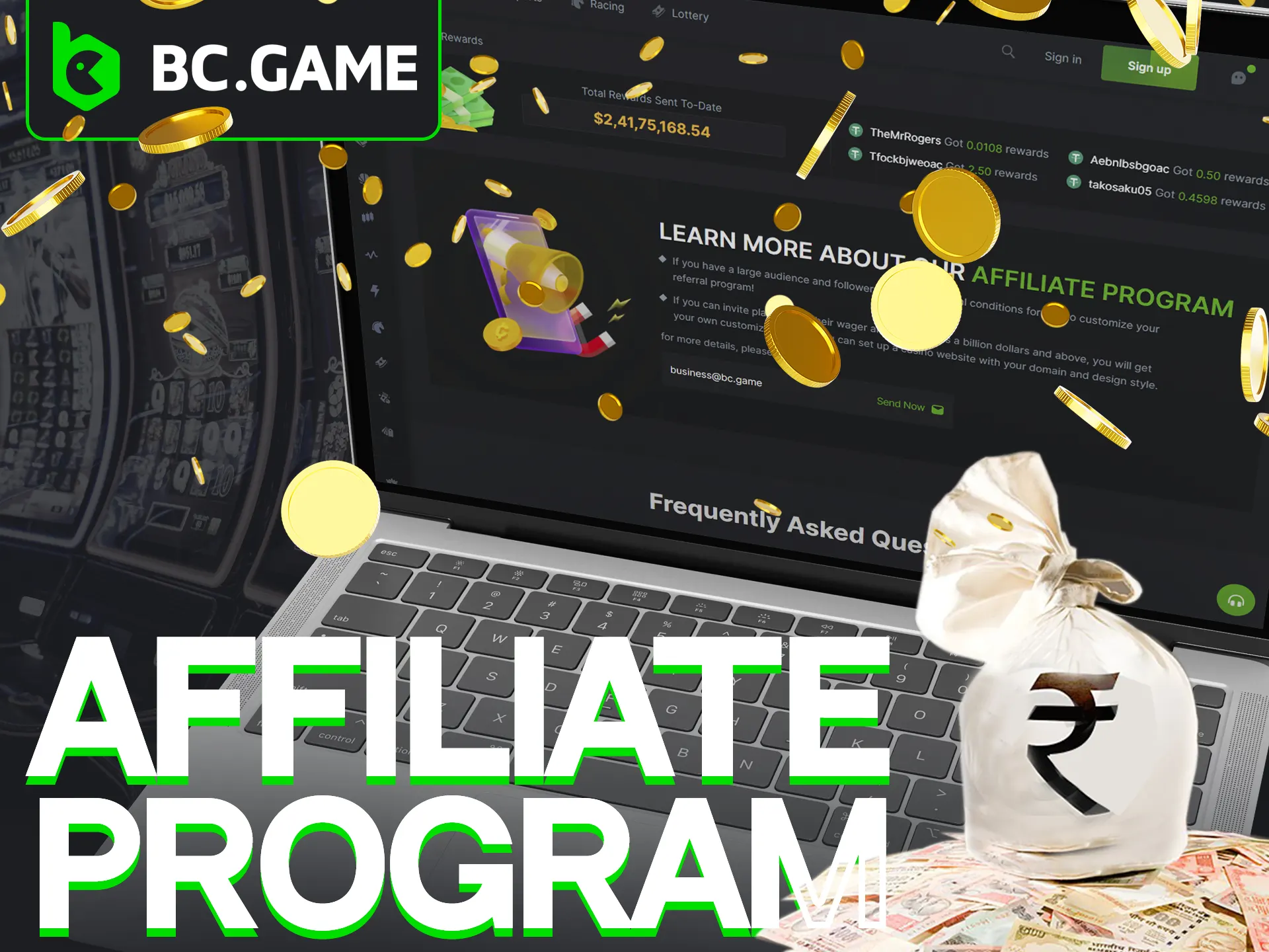 Join BC.Game's affiliate program for rewards and benefits.
