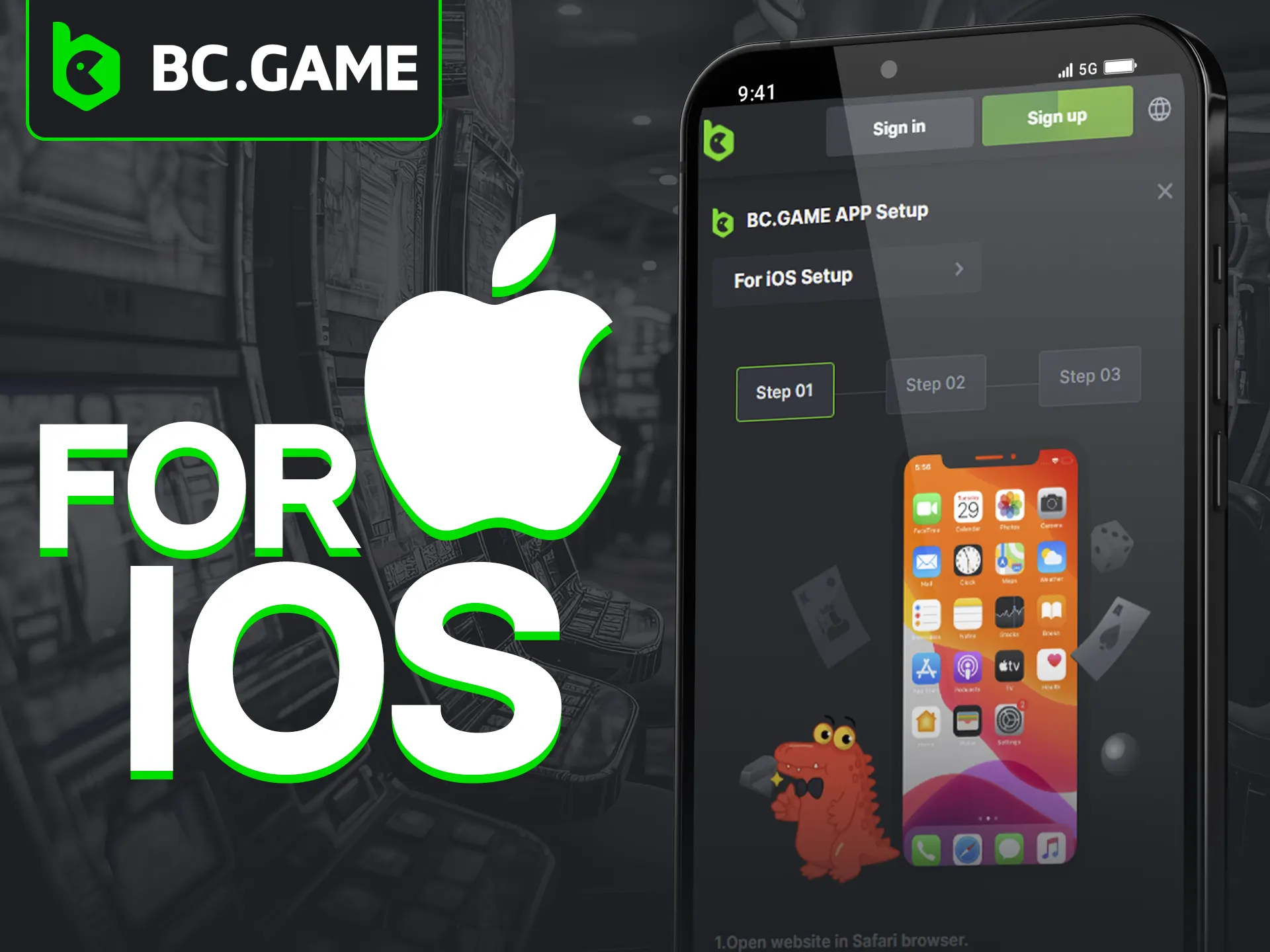 BC Game's iOS app offers seamless gaming experience.
