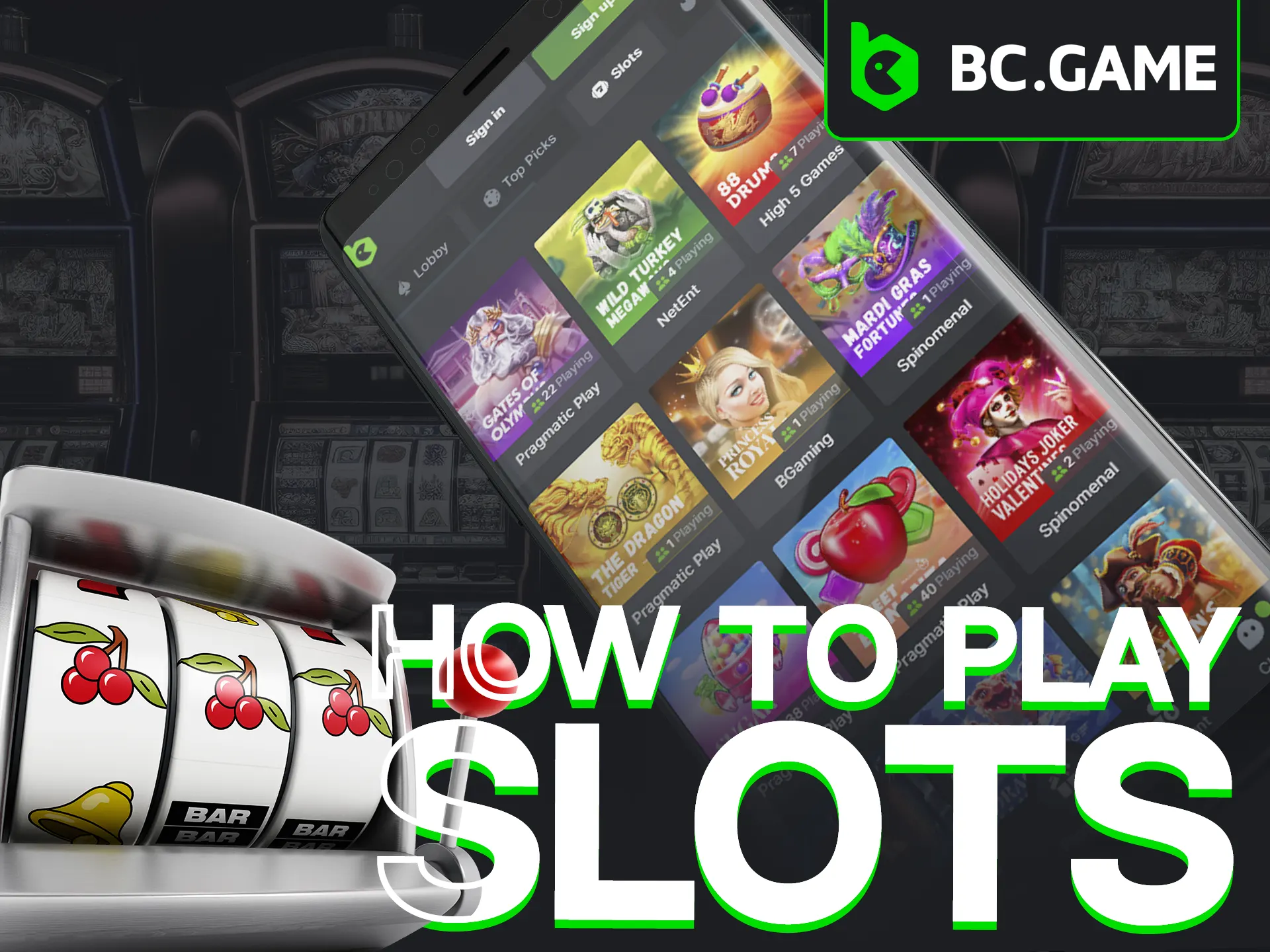 Start playing slots on BC Game App quickly with these steps.