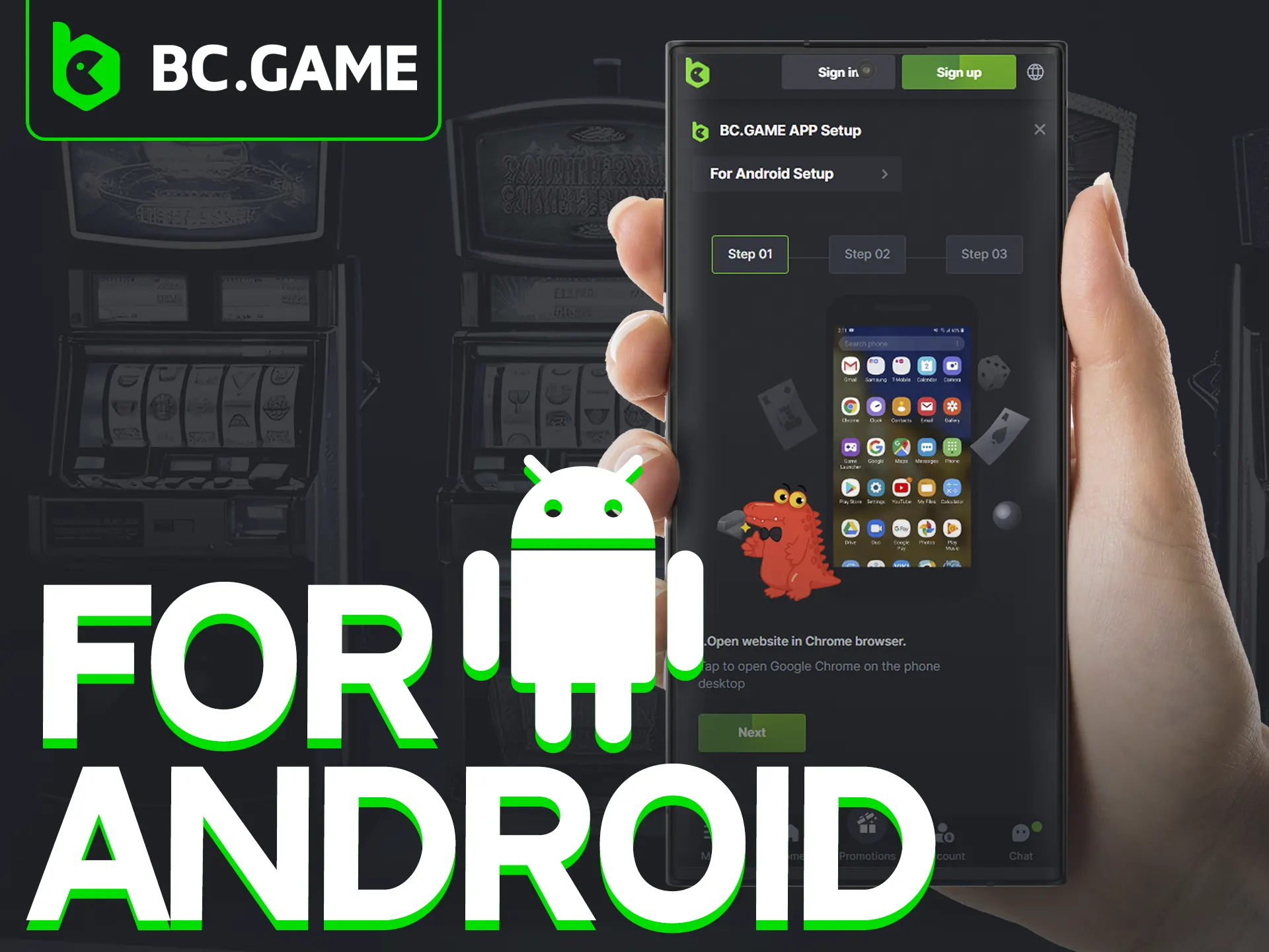 Download BC Game app on Android from official website.