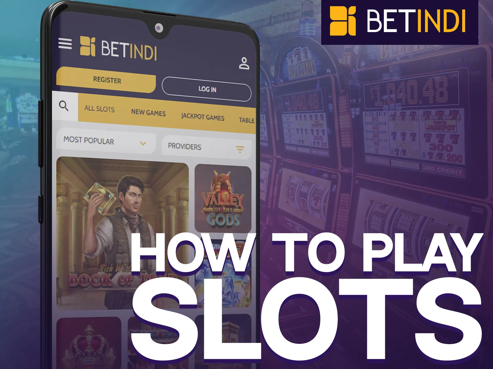 Start playing slots on Betindi app today.