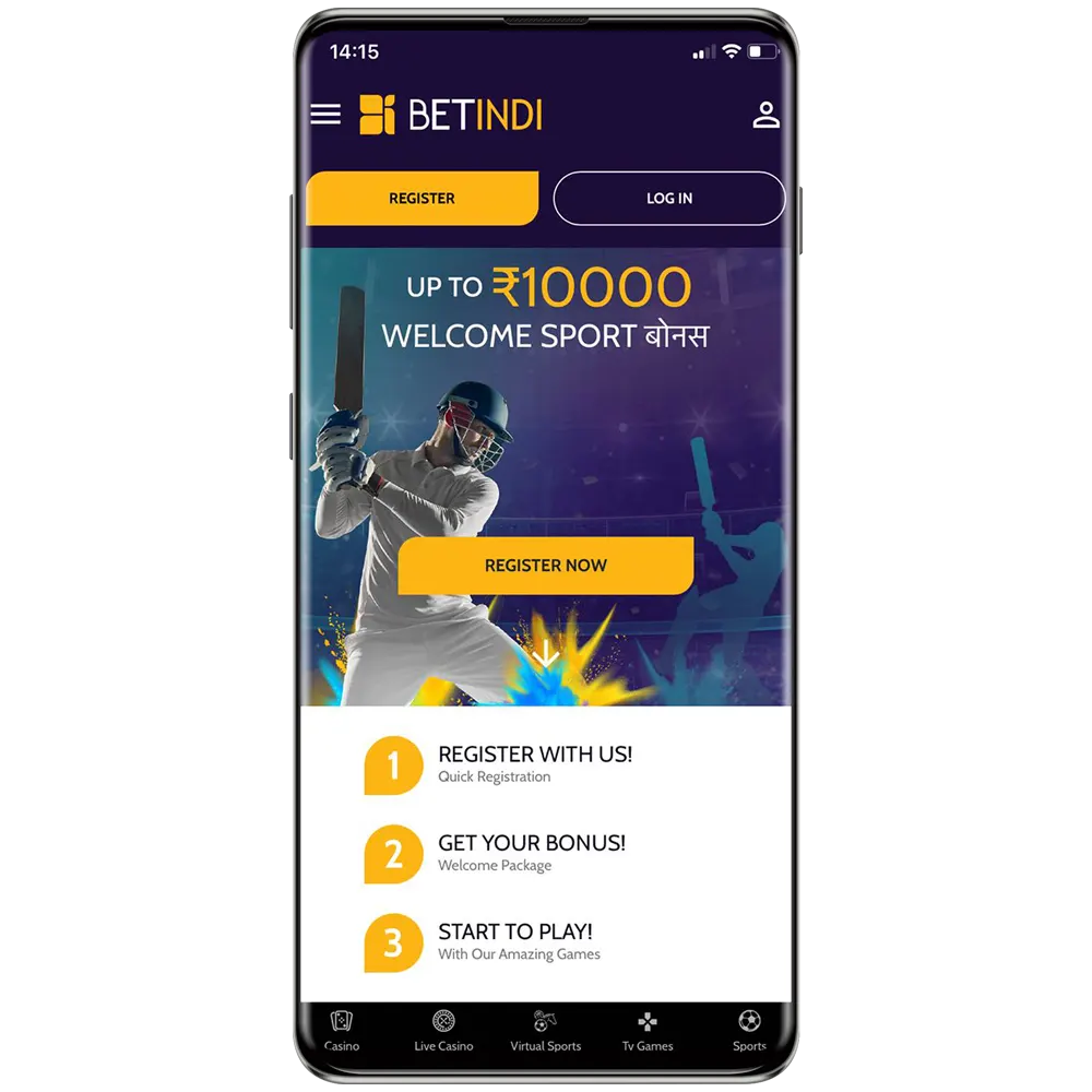 With the Betindi App, bet on sports and play in casinos.