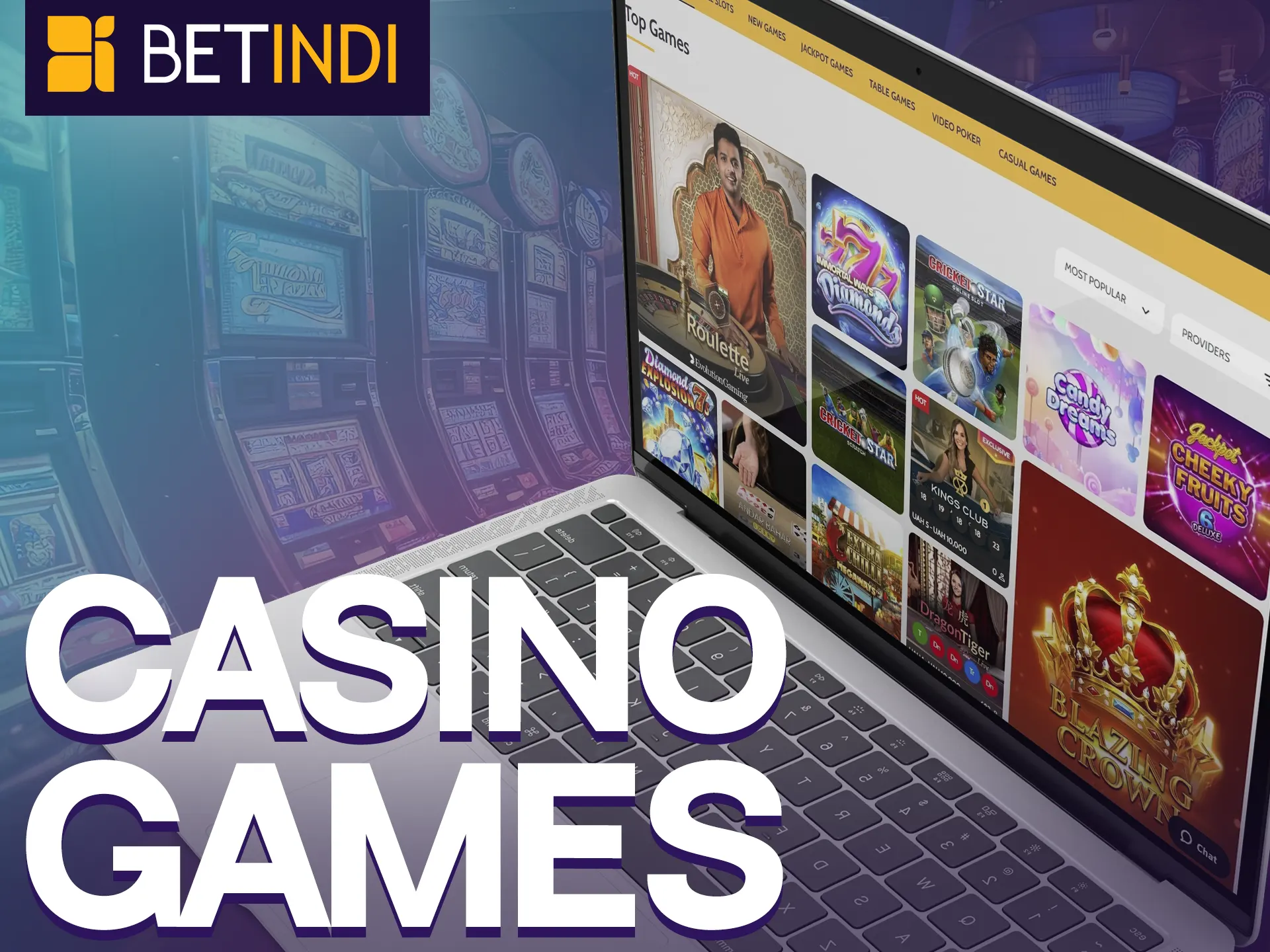 Explore diverse games at Betindi Casino.