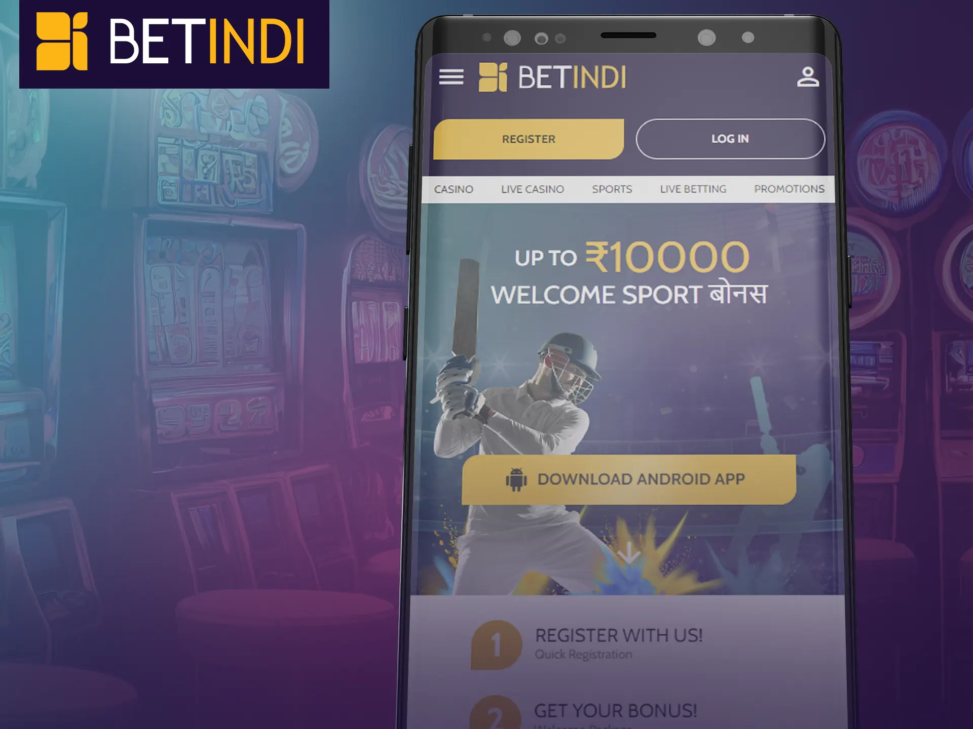 Access Betindi quickly via mobile website.