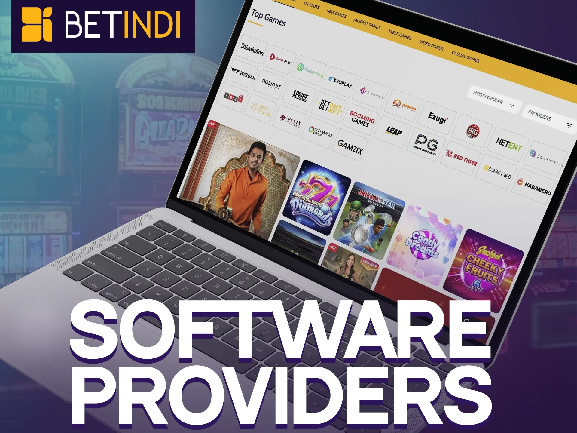 Top gaming providers ensure quality at Betindi.