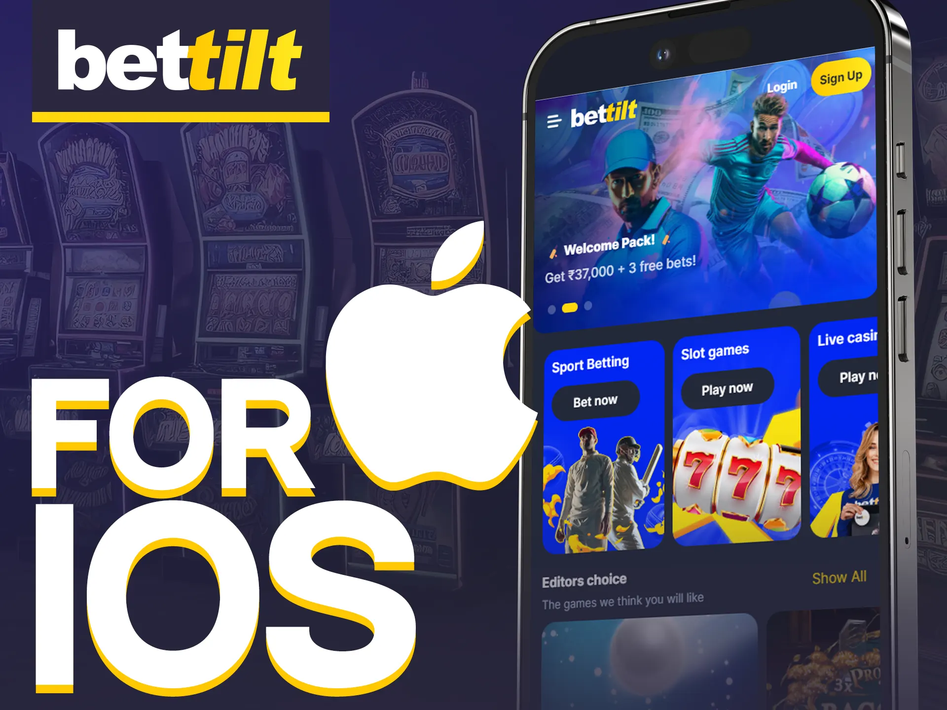 Bettilt's iOS app offers casino games on iPhone and iPad.