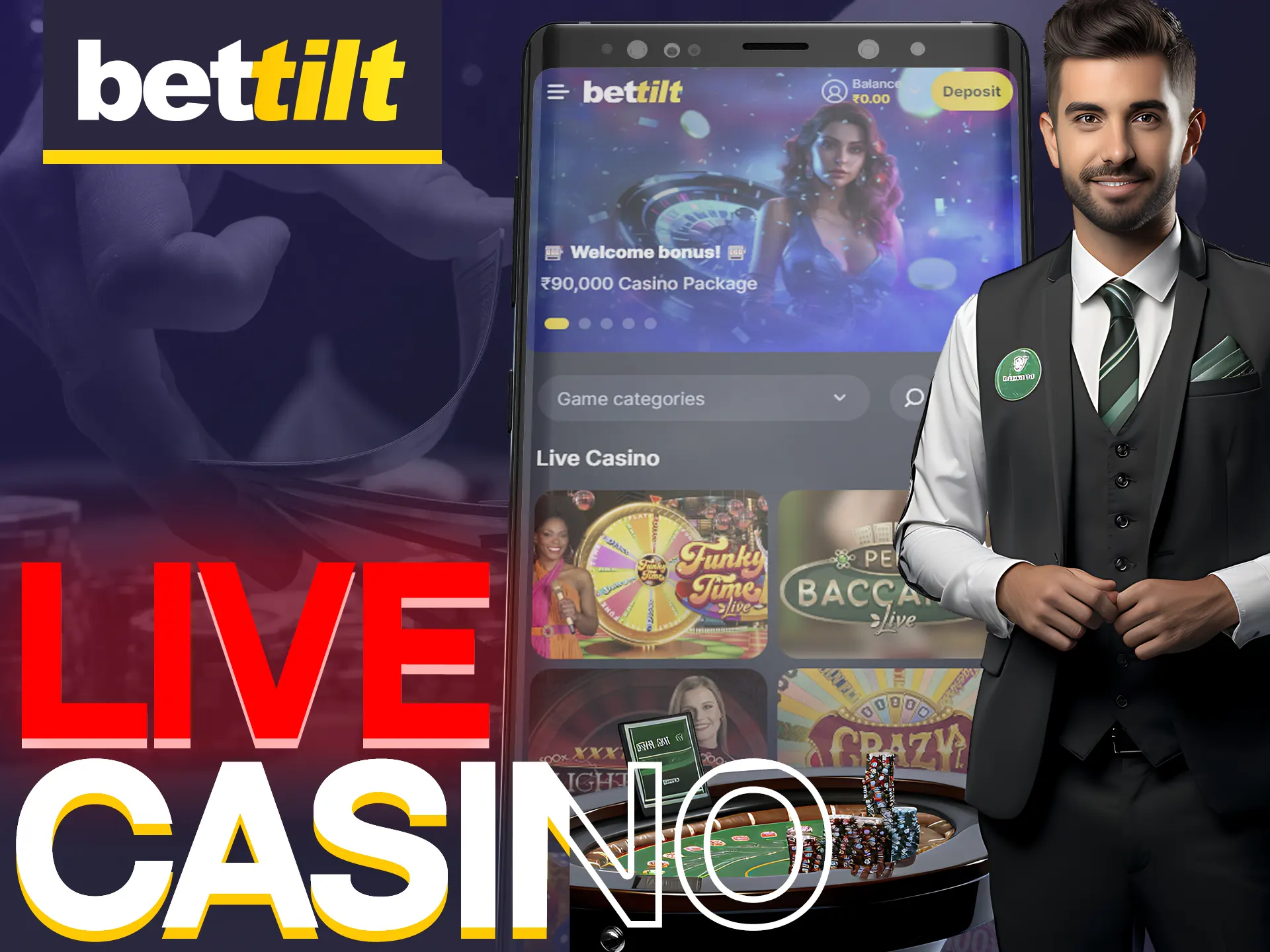 Bettilt app offers live casino with professional dealers.