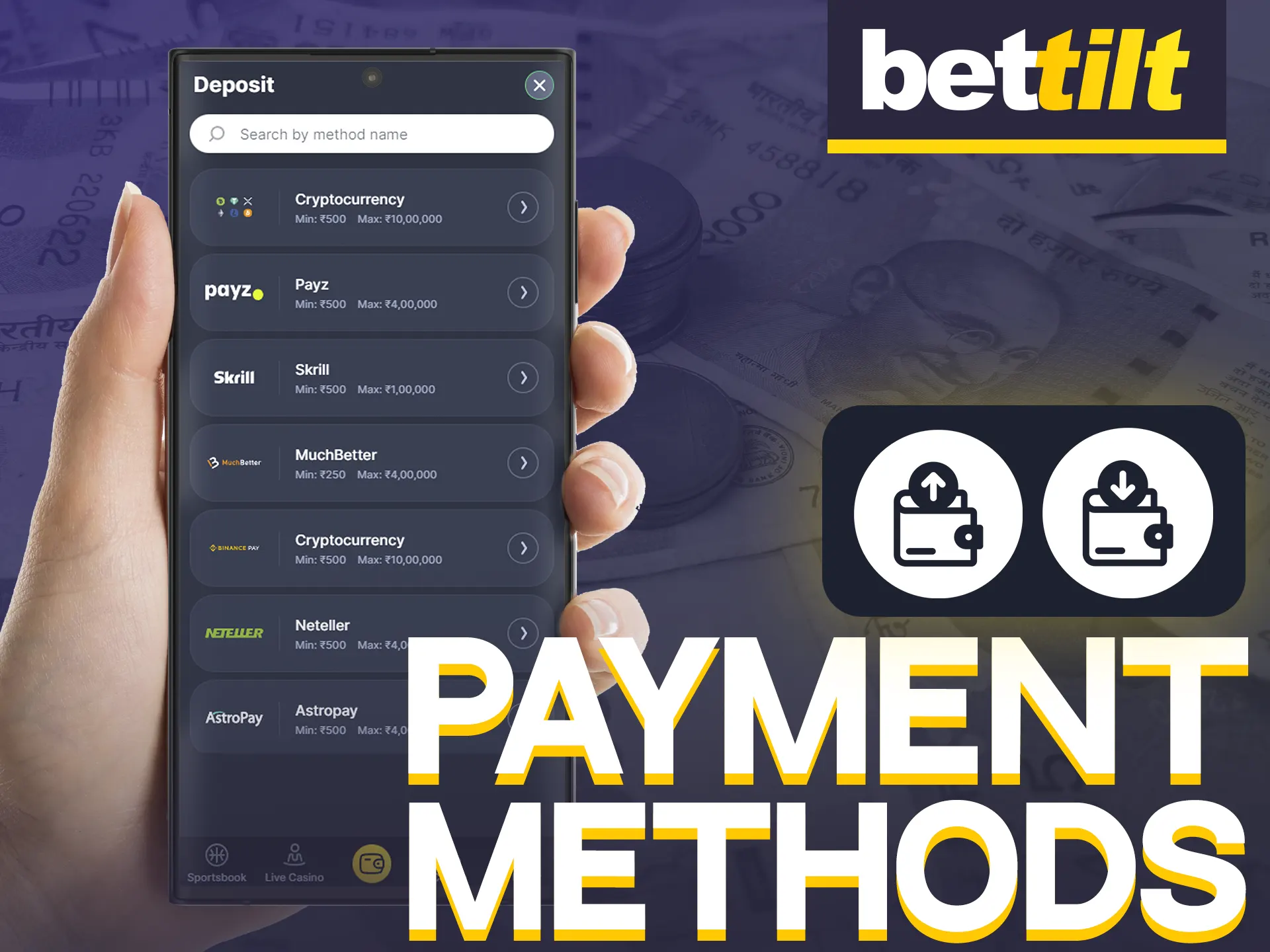 Bettilt app offers diverse payment methods for convenience.
