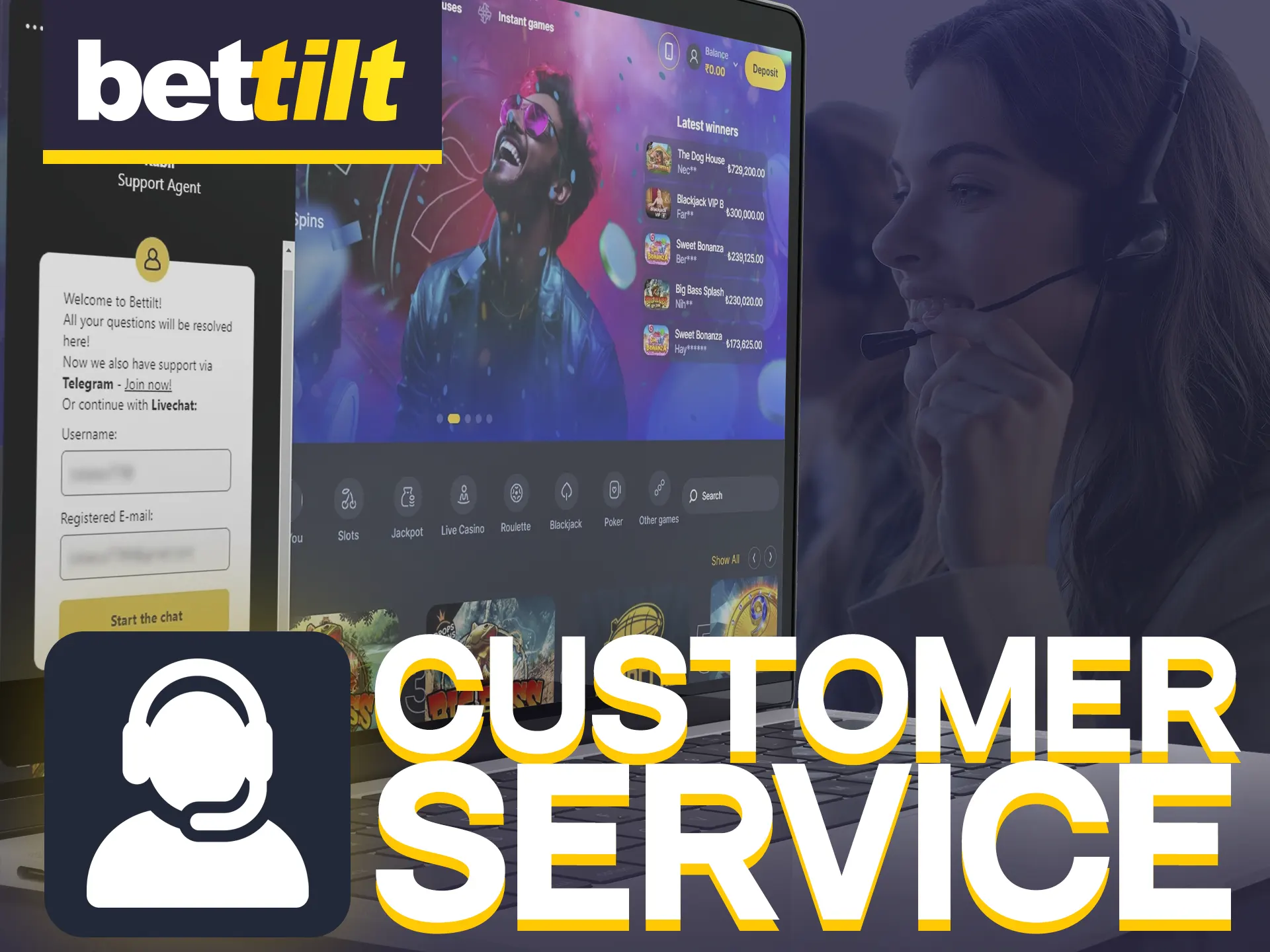 Get top-notch customer service at Bettilt.