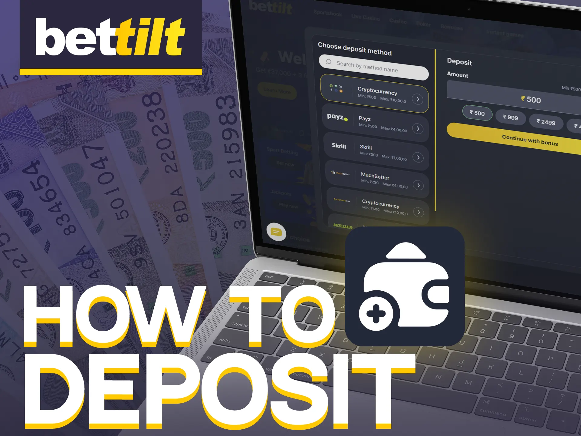 Deposit money easily on Bettilt's website.