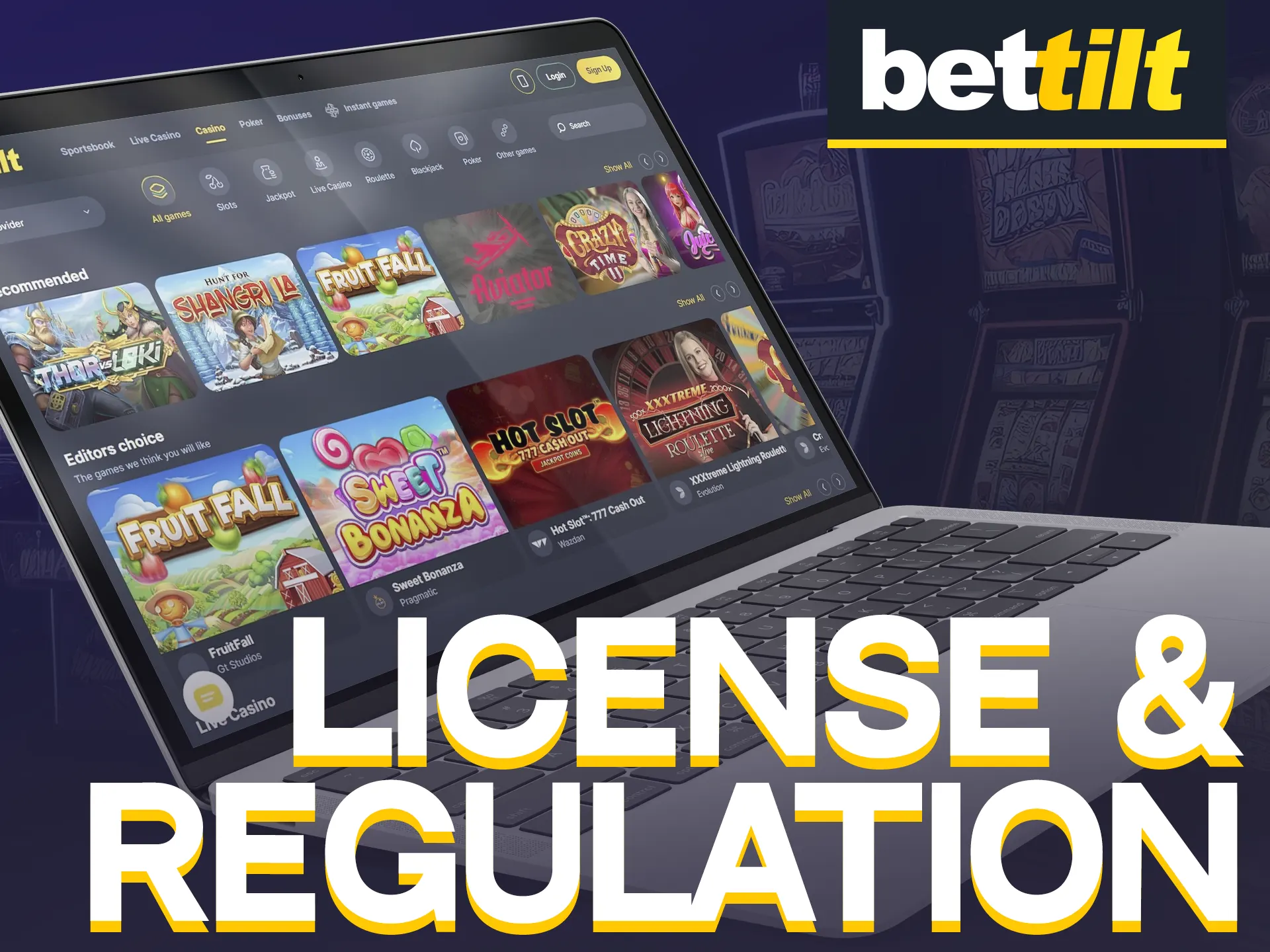 Bettilt it`s a licensed and regulated online gambling platform.