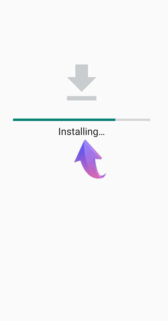 Start the installation and wait for the Khelraja app installation to complete.