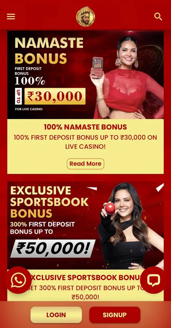 Promotions and bonuses from Khelraja Casino.