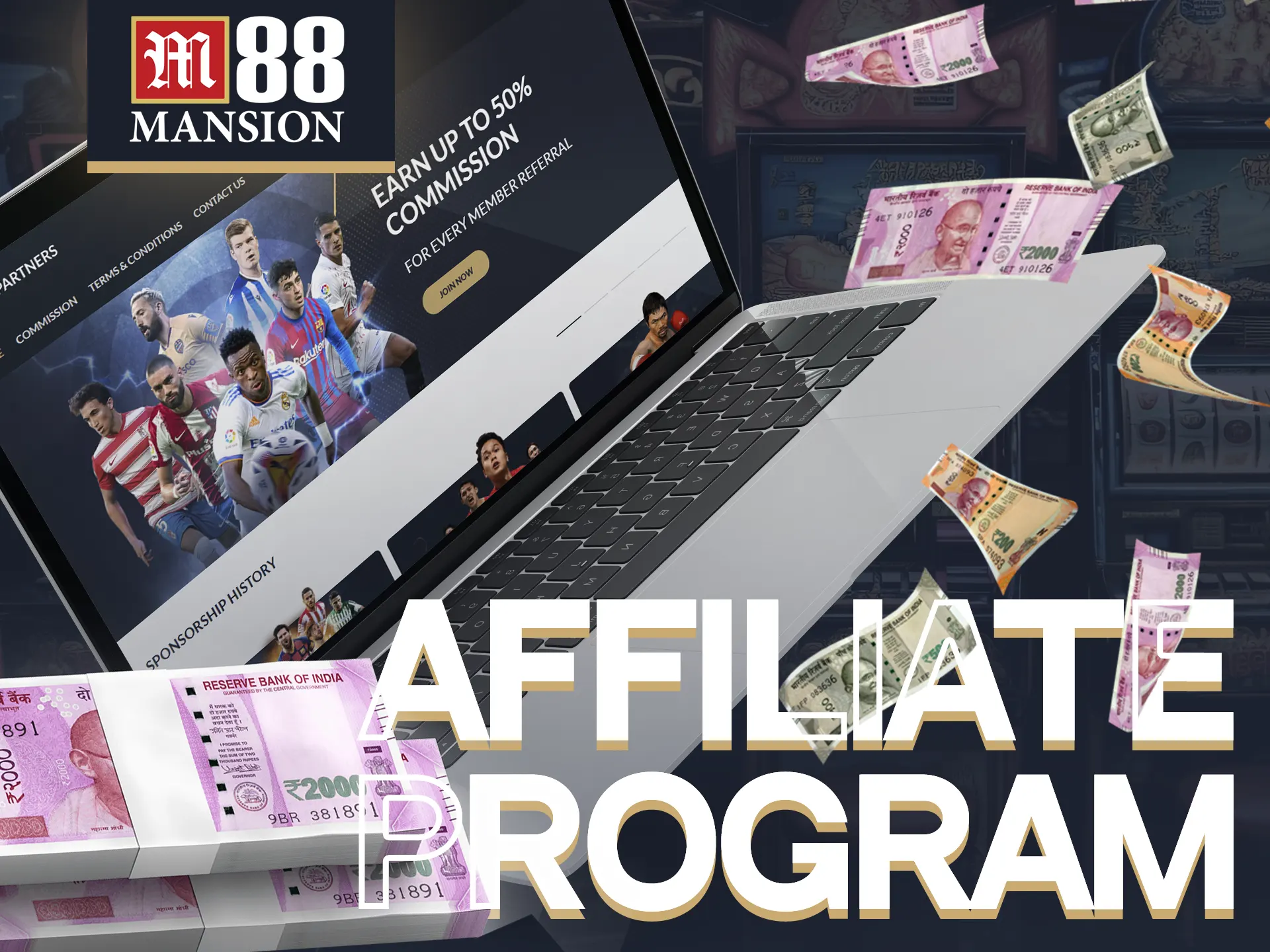 Join M88 Affiliate Program, earn revenue easily.